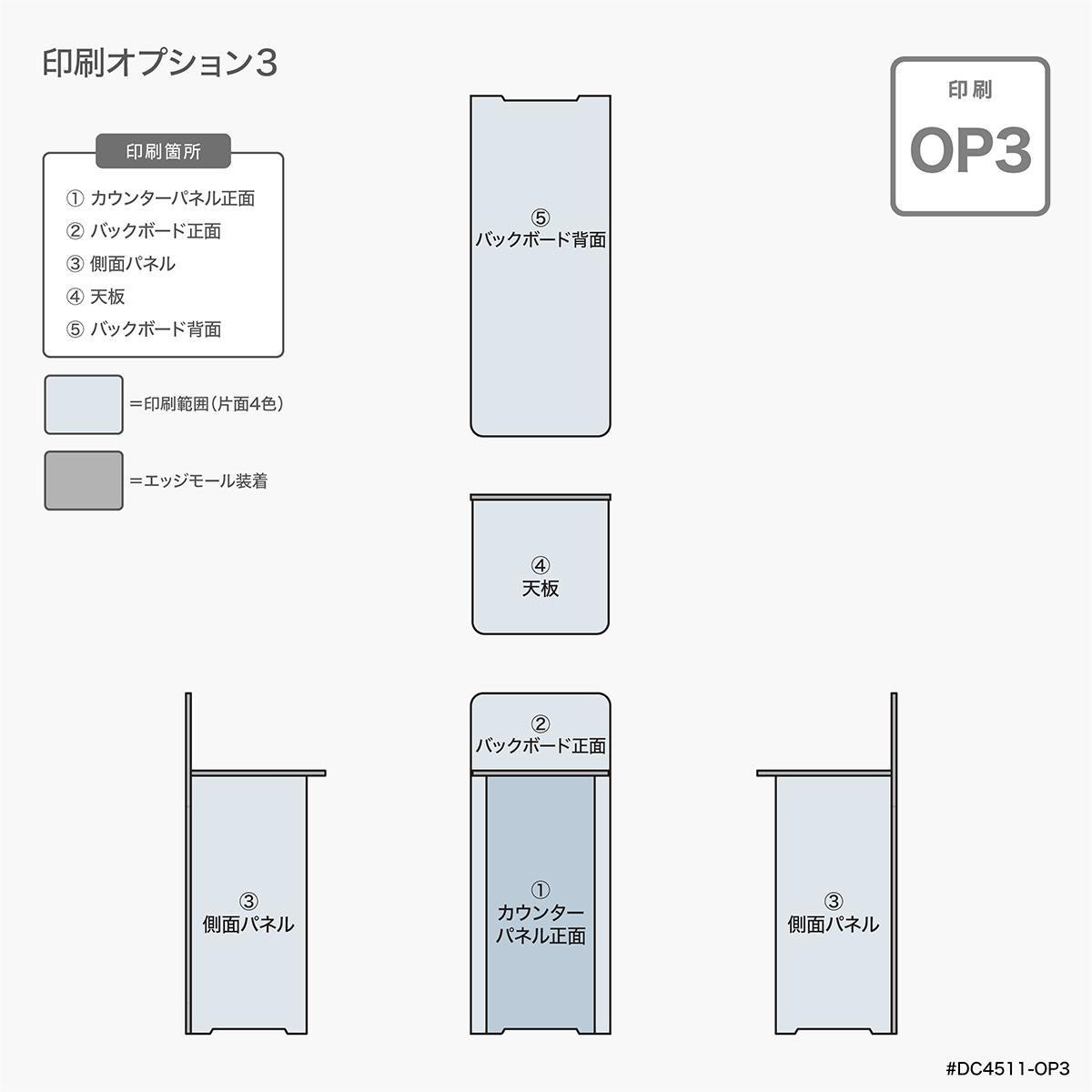 D Counter W45-OP3 - adpro-market
